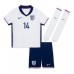 England Ezri Konsa #14 Replica Home Minikit Euro 2024 Short Sleeve (+ pants)